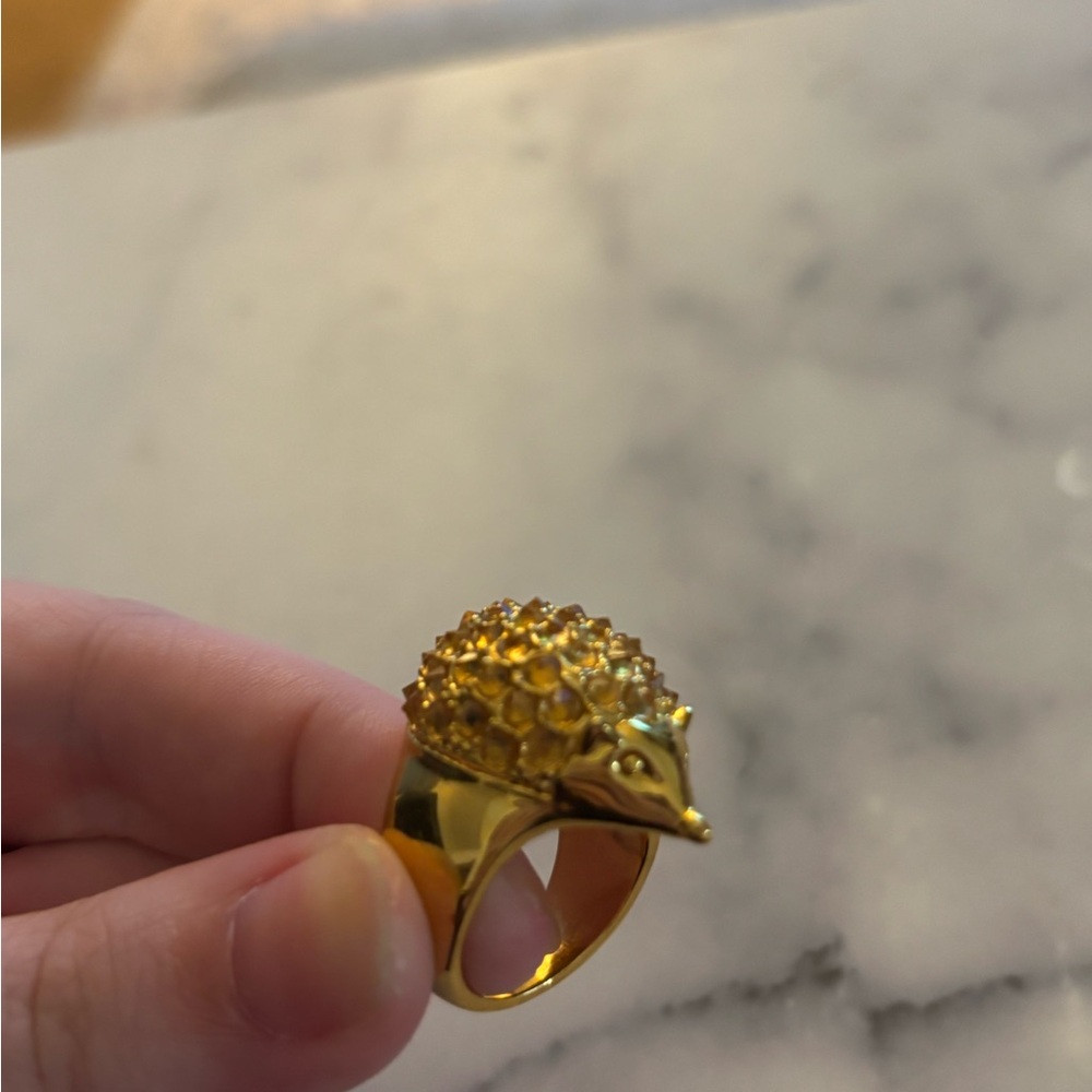 Kate Spade Gold Hedgehog Ring